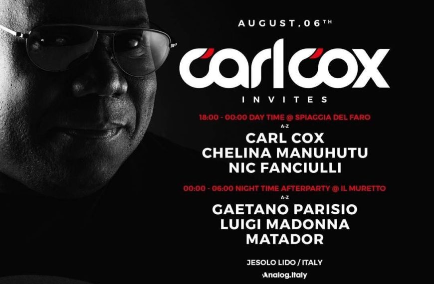 Carl Cox kommt nach Jesolo
