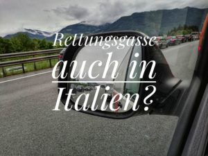 Rettungsgasse auch in Italien?