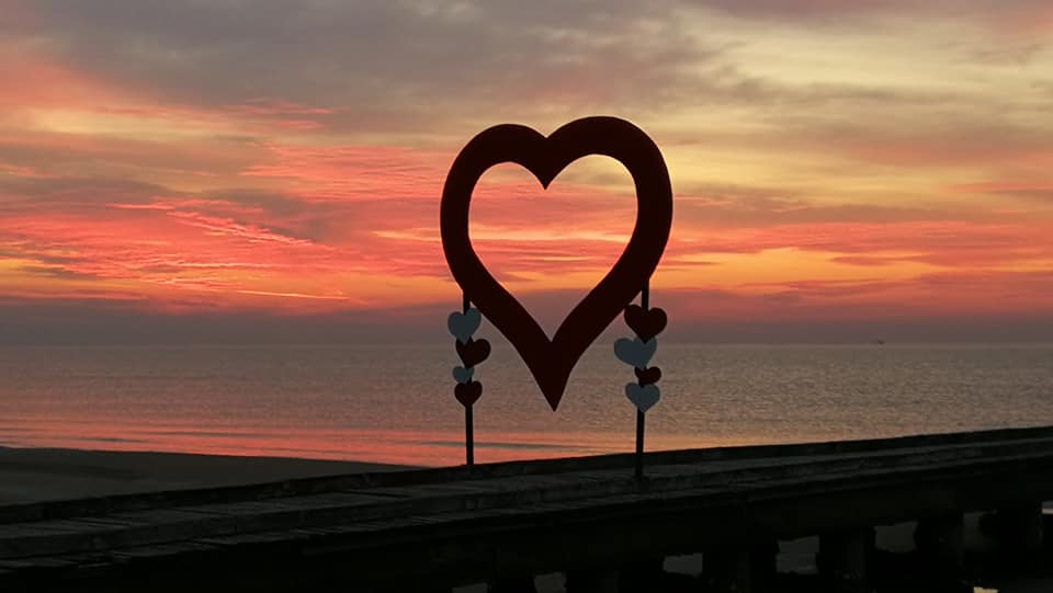 Valentingstag in Jesolo am Meer