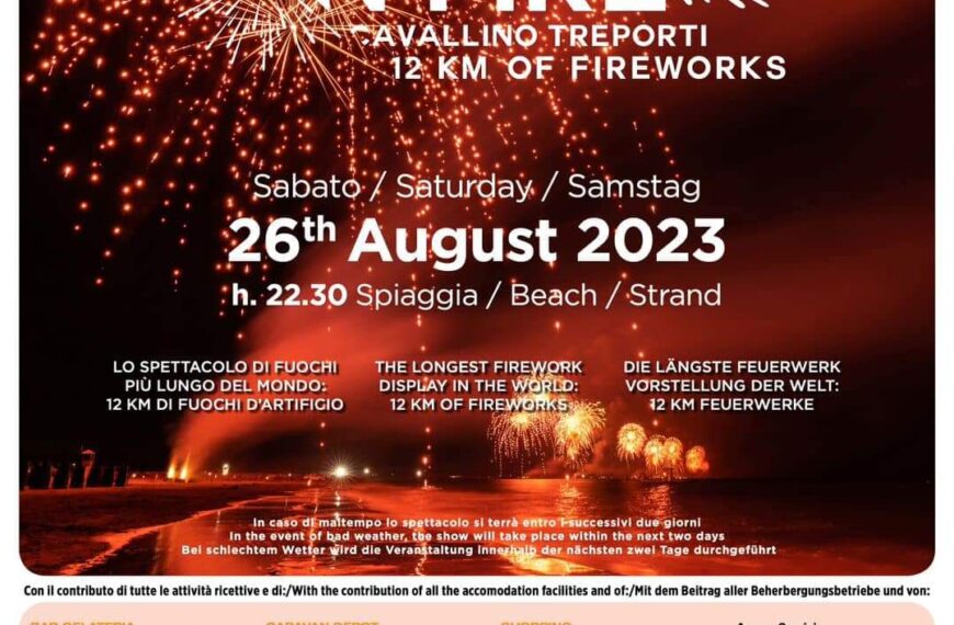 Beach on fire 2023 - das große Feuerwerk in Cavallino