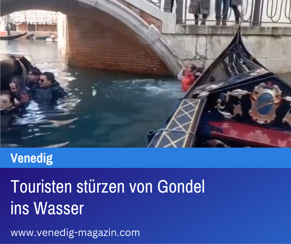 Touristen stürzen von Gondel ins Wasser