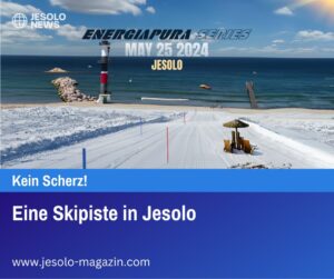 Eine Skipiste in Jesolo