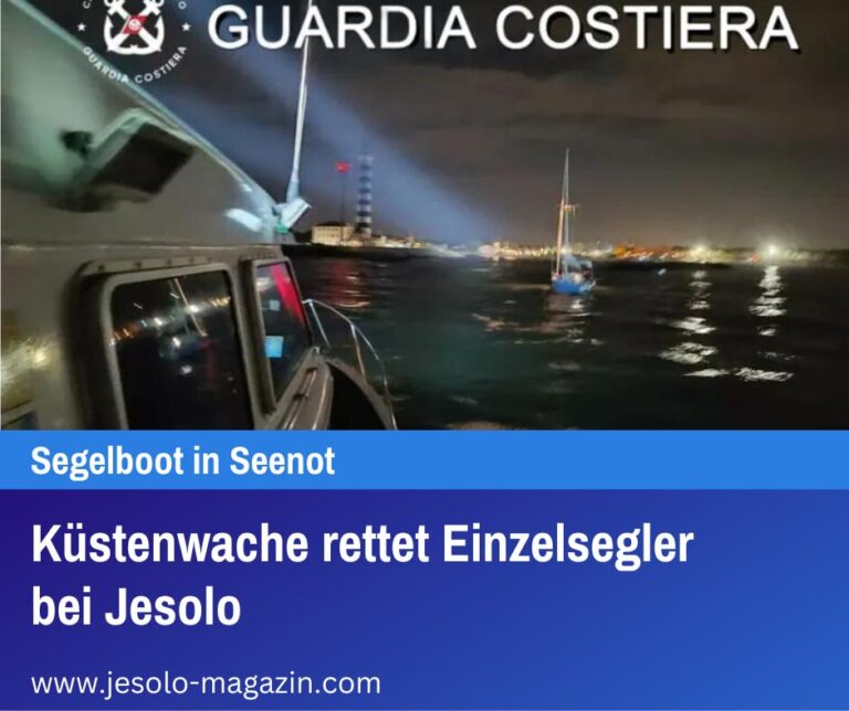 Küstenwache rettet Einzelsegler bei Jesolo