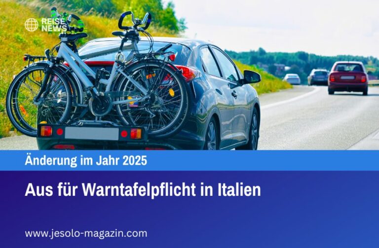 Aus für Warntafelpflicht in Italien