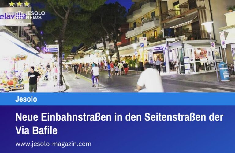 Neue Einbahnstraßen in den Seitenstraßen der Via Bafile