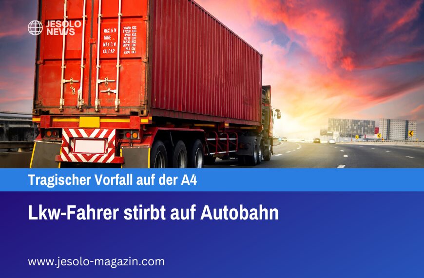 Lkw-Fahrer stirbt auf Autobahn