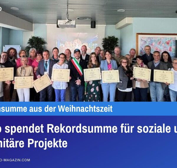 Jesolo spendet Rekordsumme für soziale und humanitäre Projekte