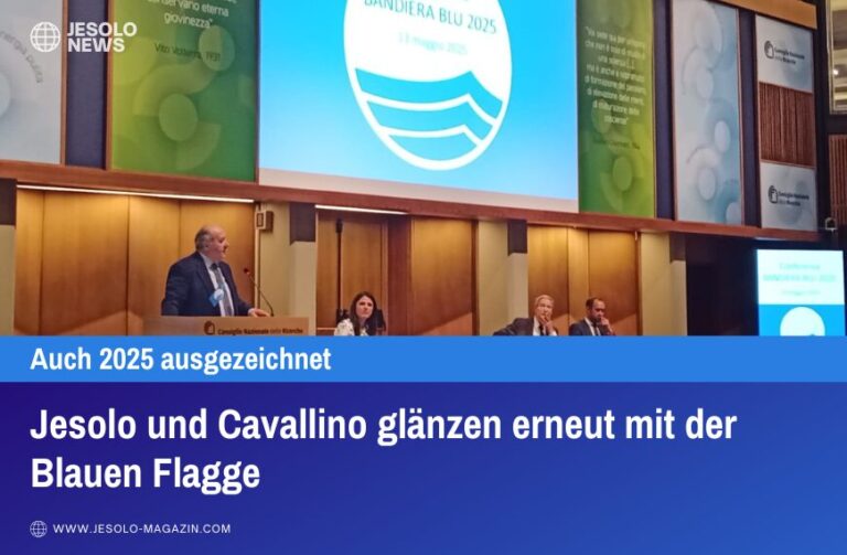 Jesolo und Cavallino glänzen erneut mit der Blauen Flagge