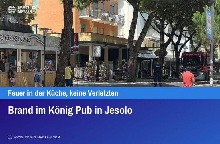 Brand im König Pub in Jesolo