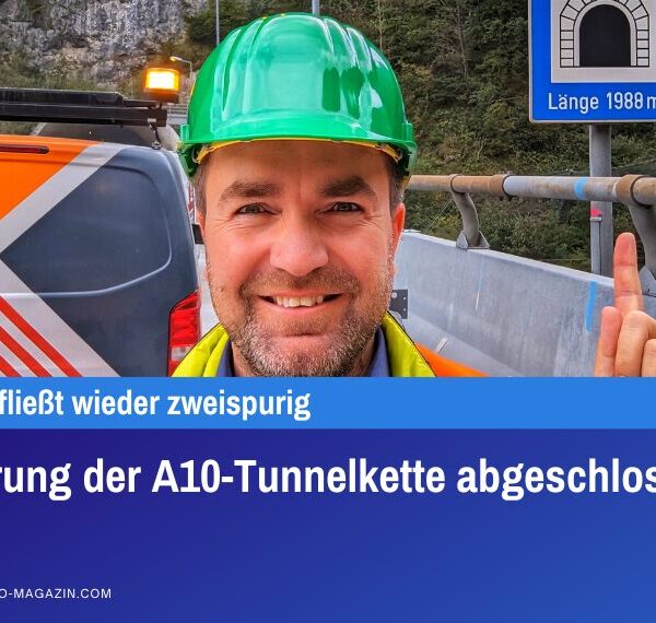 Sanierung der A10-Tunnelkette abgeschlossen