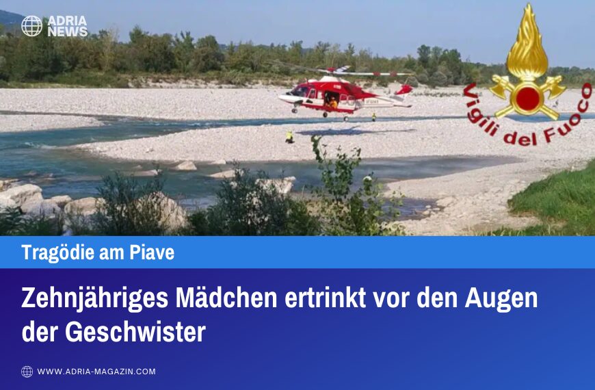 Zehnjähriges Mädchen ertrinkt vor den Augen der Geschwister