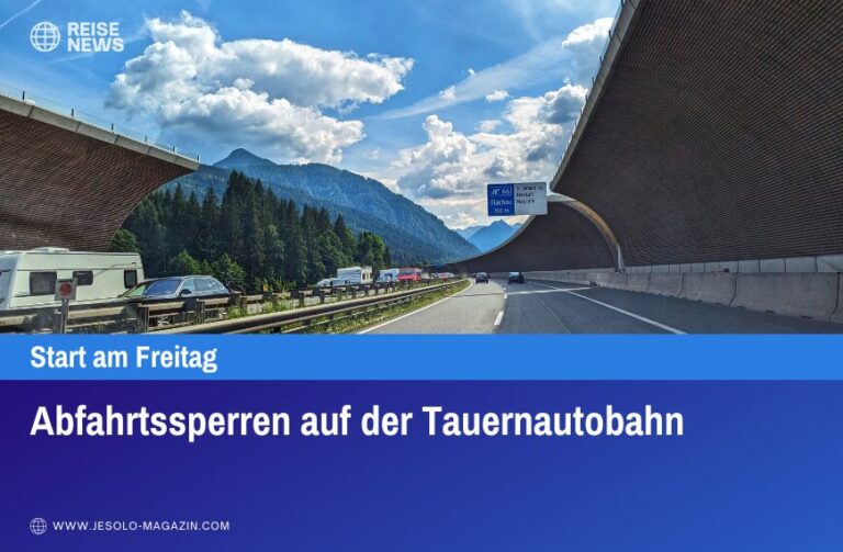 Abfahrtssperren auf der Tauernautobahn