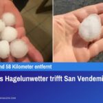 Heftiges Hagelunwetter trifft San Vendemiano