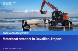 Motorboot strandet in Cavallino-Treporti