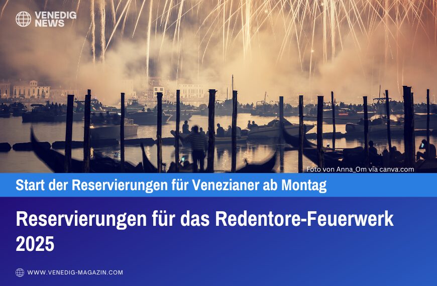 Reservierungen für das Redentore-Feuerwerk 2025