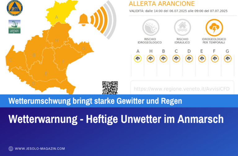 Wetterwarnung - Heftige Unwetter im Anmarsch