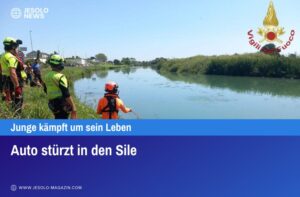 Auto stürzt in den Sile