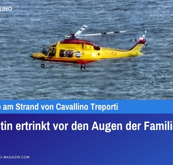 Touristin ertrinkt vor den Augen der Familie