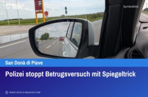 Polizei stoppt Betrugsversuch mit Spiegeltrick
