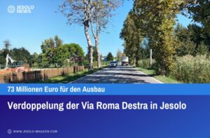 Verdoppelung der Via Roma Destra in Jesolo