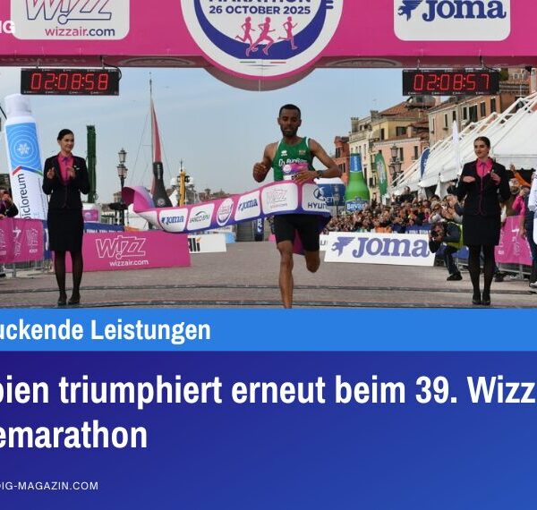 Äthiopien triumphiert erneut beim 39. Wizz Air Venicemarathon