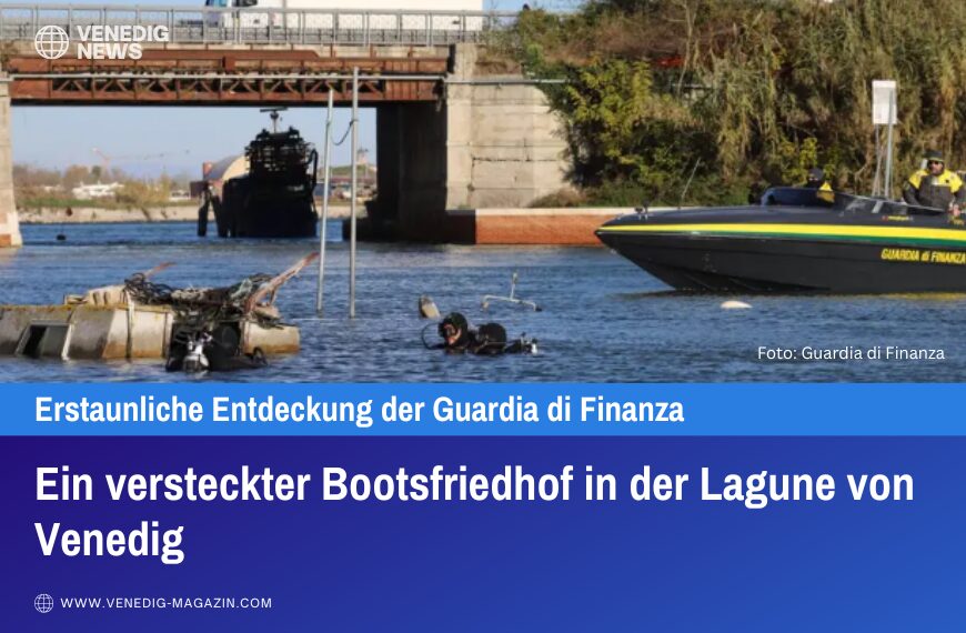 Ein versteckter Bootsfriedhof in der Lagune von Venedig