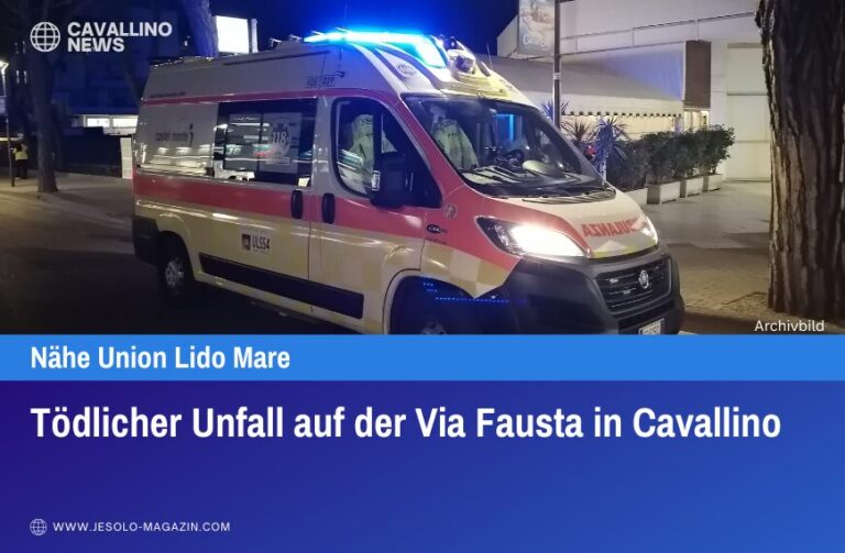 Tödlicher Unfall auf der Via Fausta in Cavallino