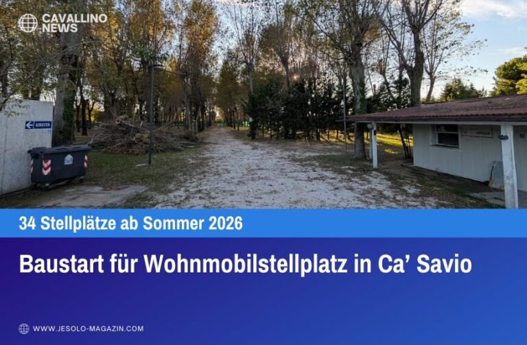 Baustart für Wohnmobilstellplatz in Ca’ Savio