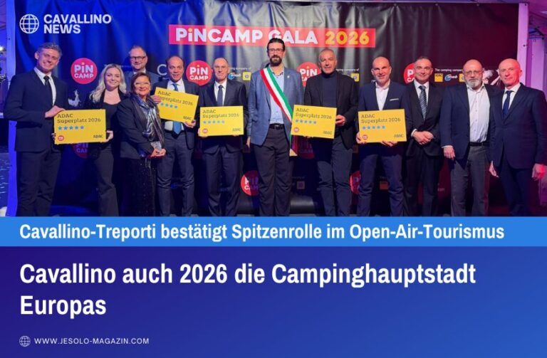 Cavallino auch 2026 die Campinghauptstadt Europas