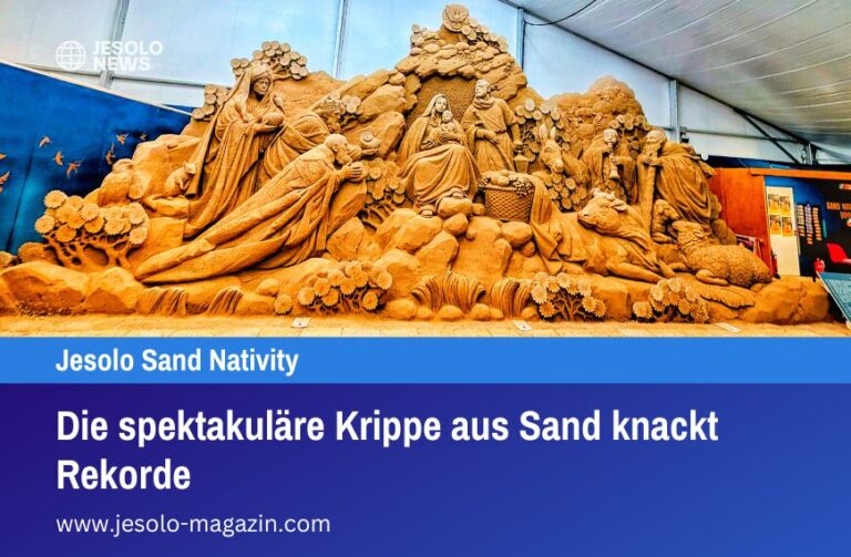 Die spektakuläre Krippe aus Sand knackt Rekorde