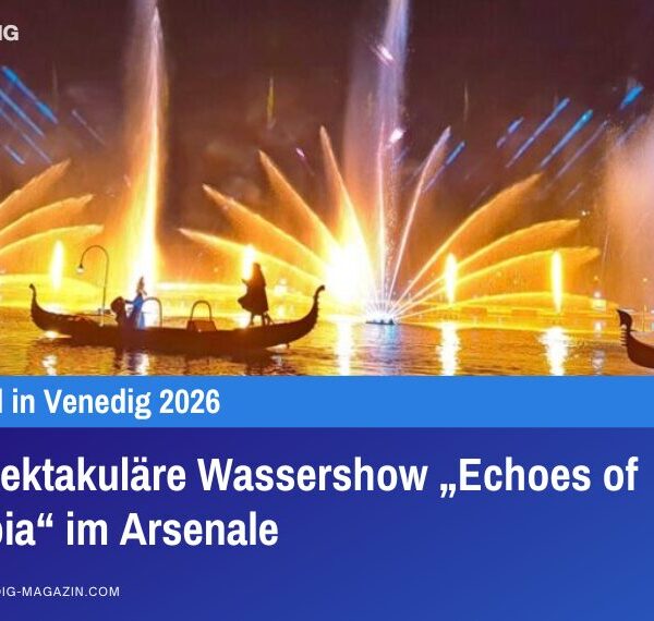 Die spektakuläre Wassershow Echoes of Olympia im ArsenaleDie spektakuläre Wassershow Echoes of Olympia im Arsenale