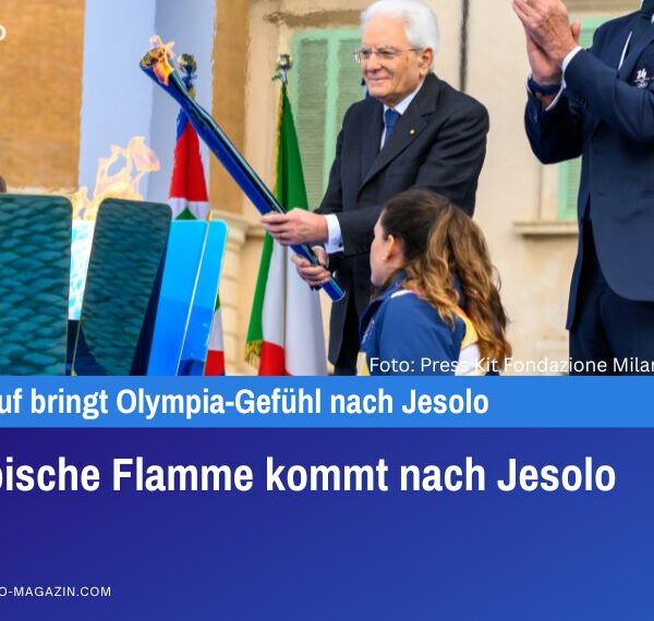Olympische Flamme kommt nach Jesolo