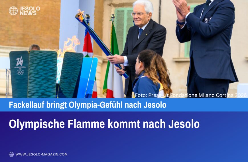 Olympische Flamme kommt nach Jesolo