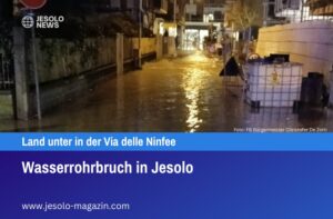 Wasserrohrbruch in Jesolo