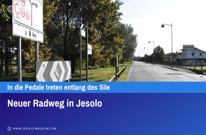 Neuer Radweg in Jesolo