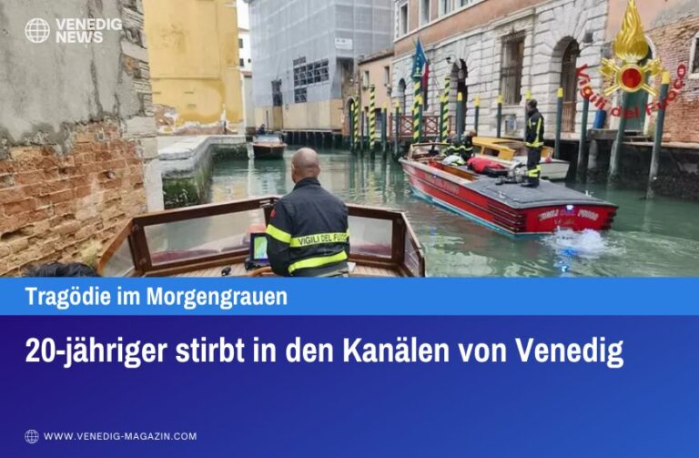 20-jähriger stirbt in den Kanälen von Venedig