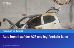 Auto brennt auf der A27 und legt Verkehr lahm