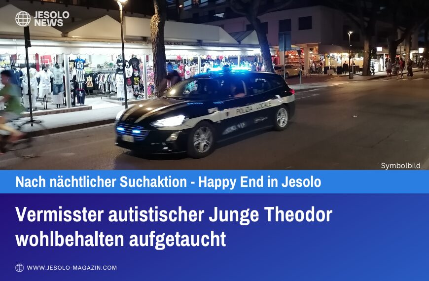 Vermisster autistischer Junge Theodor wohlbehalten aufgetaucht