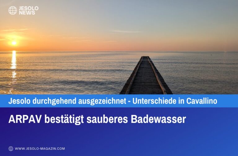 ARPAV bestätigt sauberes Badewasser