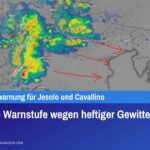 Orange Warnstufe wegen heftiger Gewitter
