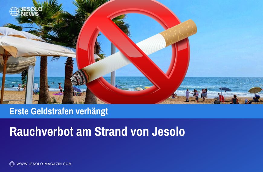 Rauchverbot am Strand von Jesolo
