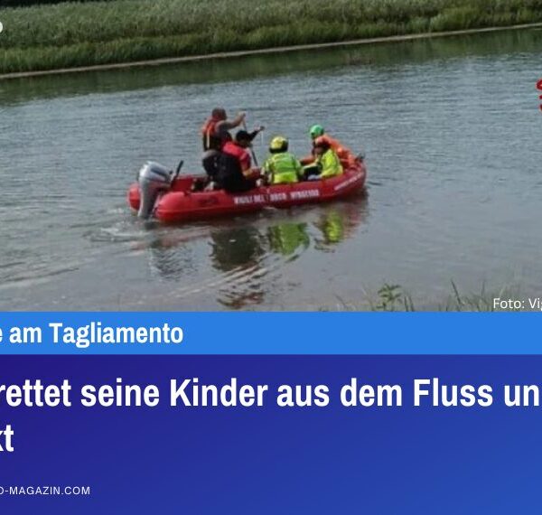 Vater rettet seine Kinder aus dem Fluss und ertrinkt