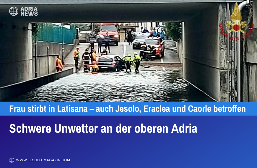 Schwere Unwetter an der oberen Adria