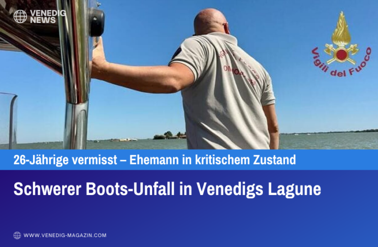 Schwerer Boots-Unfall in Venedigs Lagune