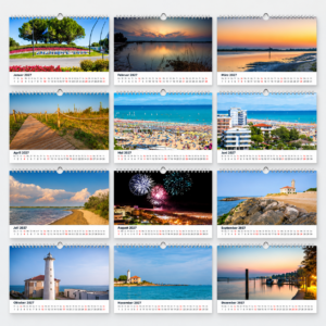 Kalender Bibione 2027 - Monatsübersicht