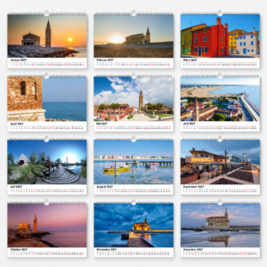 Caorle Kalender 2027 - Monatsübersicht