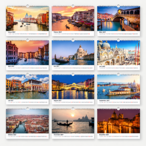 Kalender Venedig 2027 - Monatsübersicht